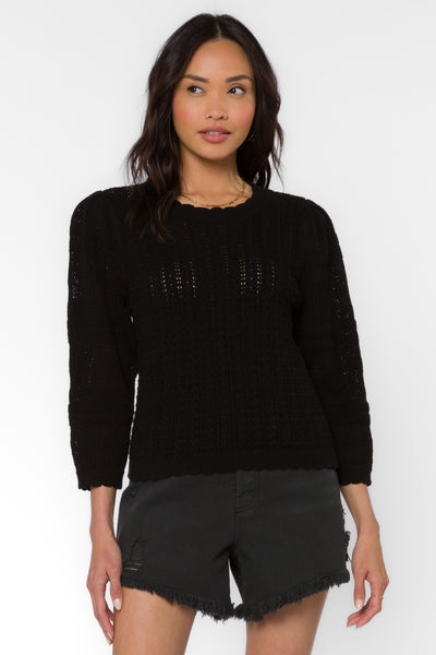 Gazelle Black Sweater - Sweaters - Velvet Heart Clothing