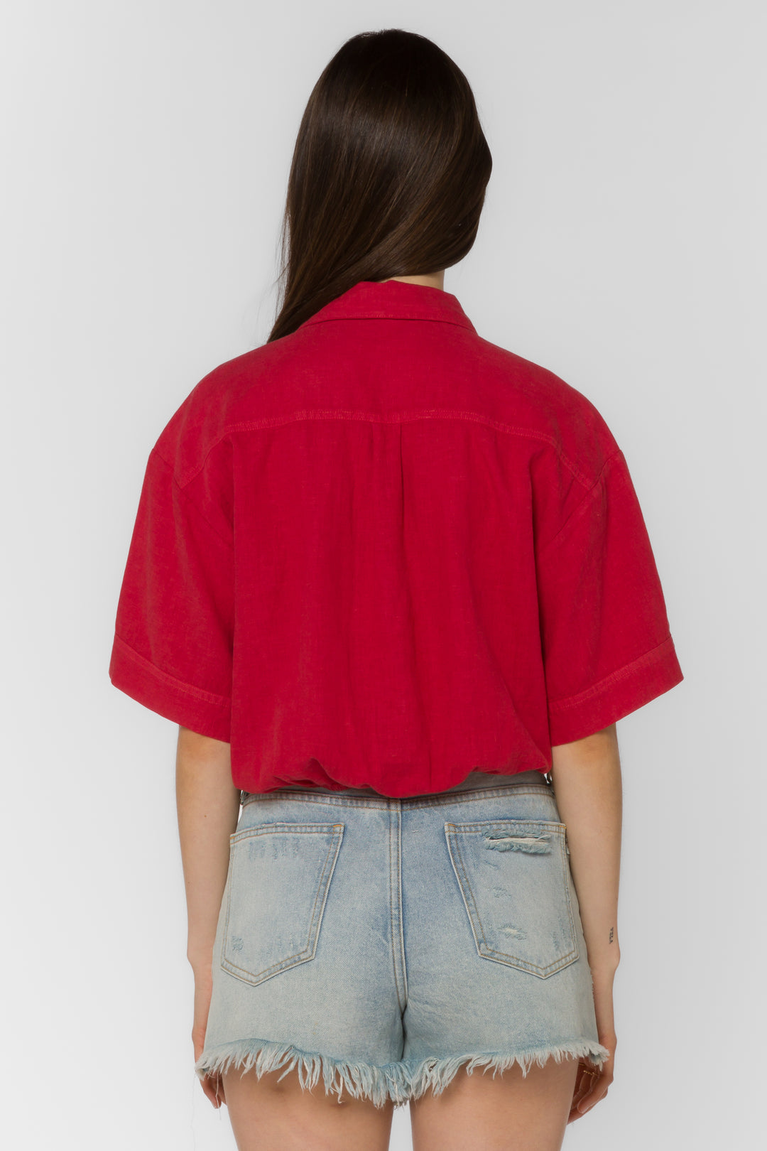 Glenna Spicy Red Shirt - Tops - Velvet Heart Clothing