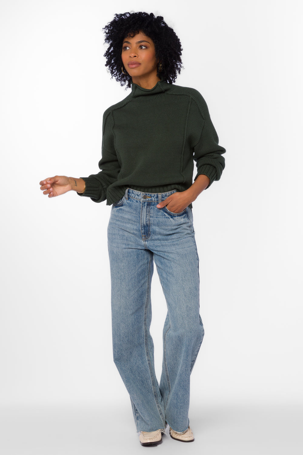 Goodwin Green Jasper Sweater - Sweaters - Velvet Heart Clothing