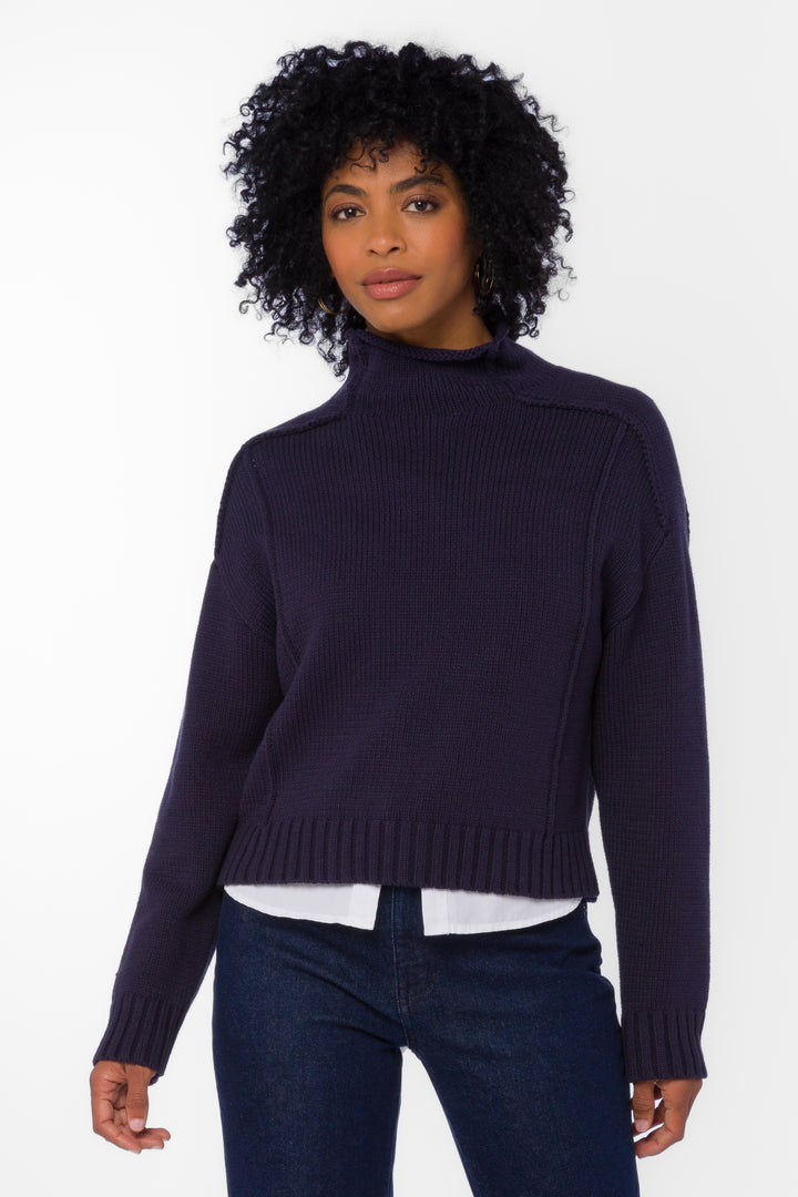 Goodwin Sapphire Sweater - Sweaters - Velvet Heart Clothing