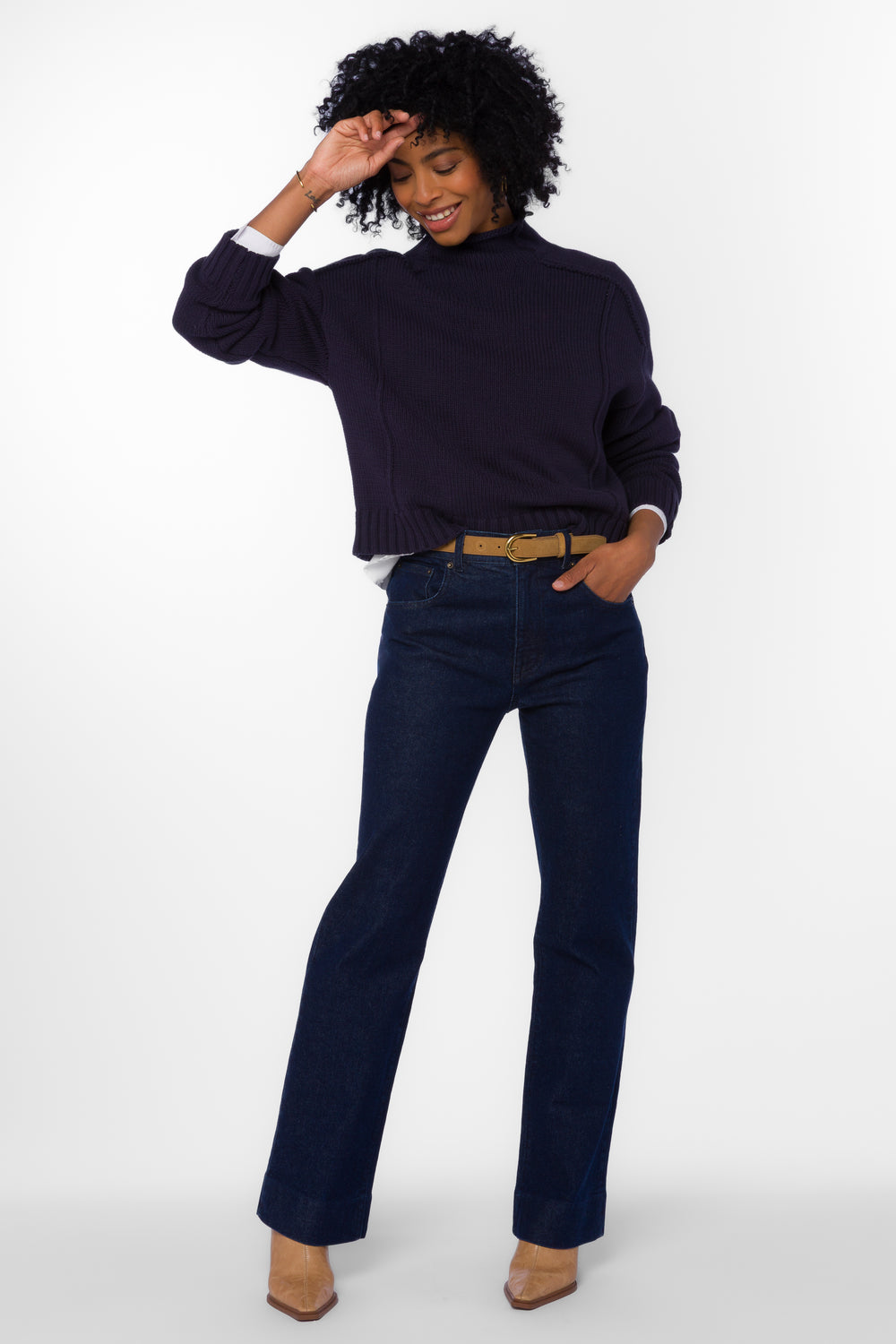 Goodwin Sapphire Sweater - Sweaters - Velvet Heart Clothing