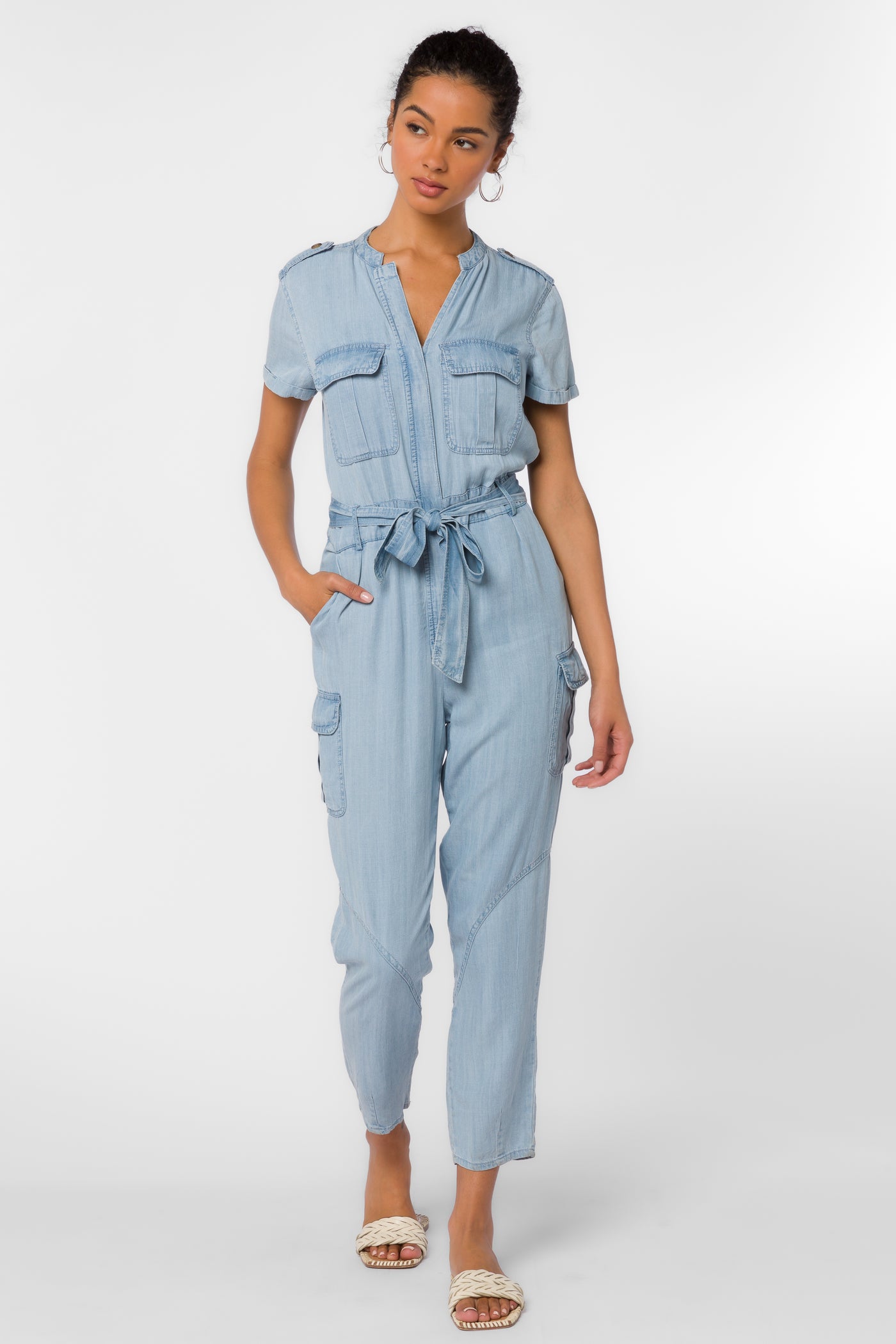 Greyson Blue Jumpsuit - Jumpsuits & Rompers - Velvet Heart Clothing