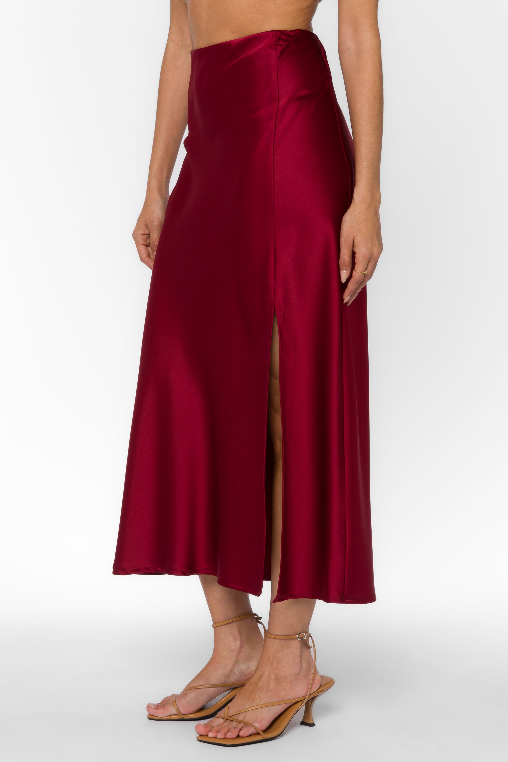 Gypsy Crimson Skirt - Bottoms - Velvet Heart Clothing