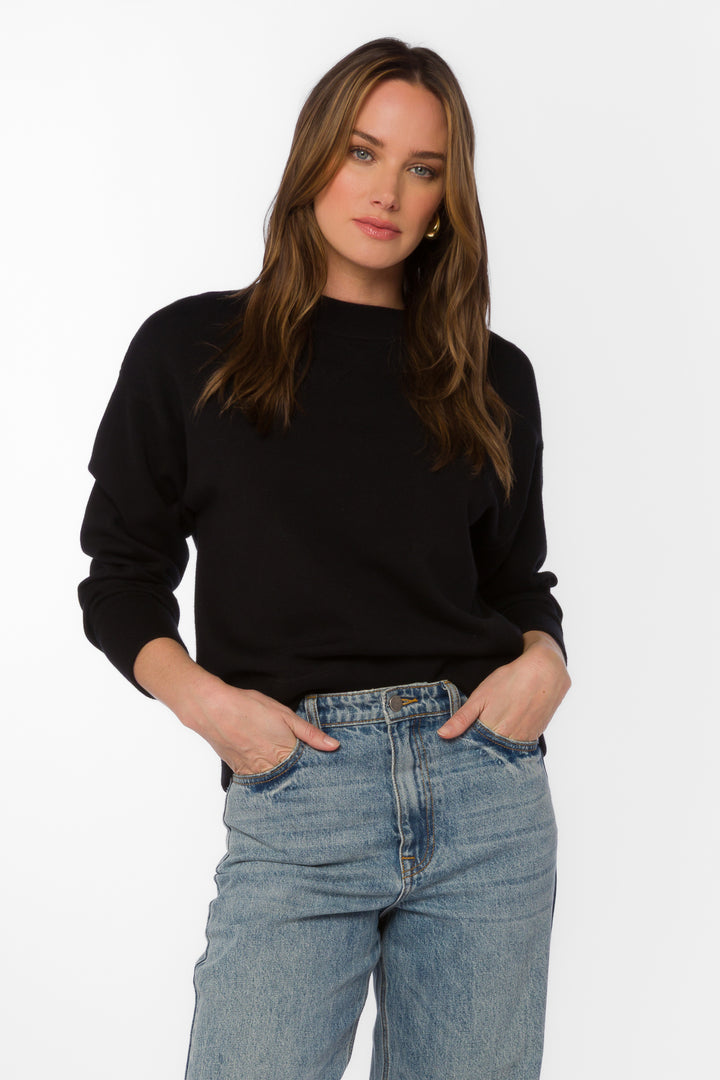 Hamlet Black Sweatshirt - Sweaters - Velvet Heart Clothing