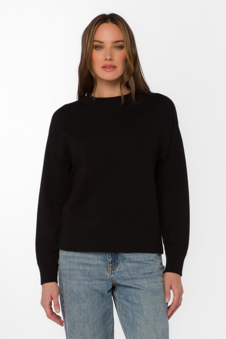 Hamlet Black Sweatshirt - Sweaters - Velvet Heart Clothing