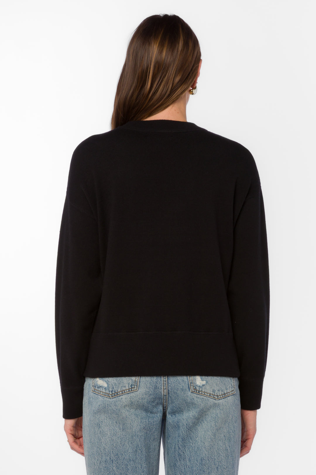 Hamlet Black Sweatshirt - Sweaters - Velvet Heart Clothing