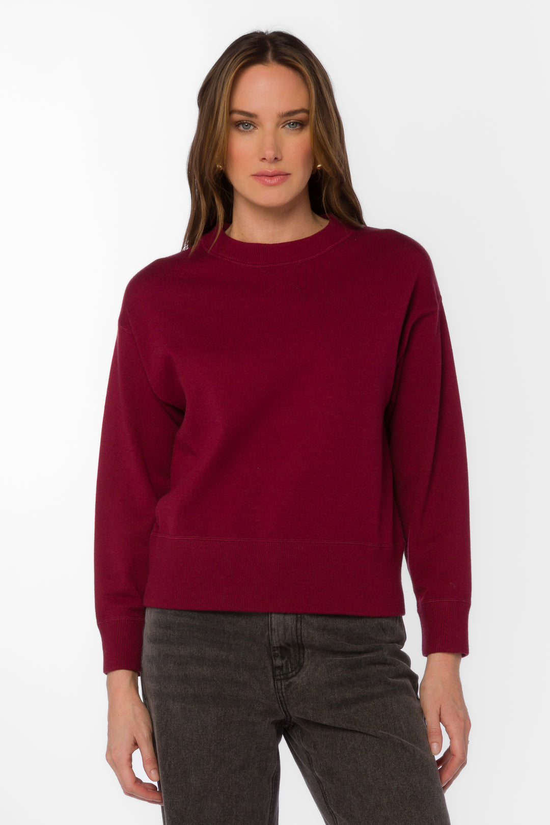 Hamlet Red Sweatshirt - Sweaters - Velvet Heart Clothing
