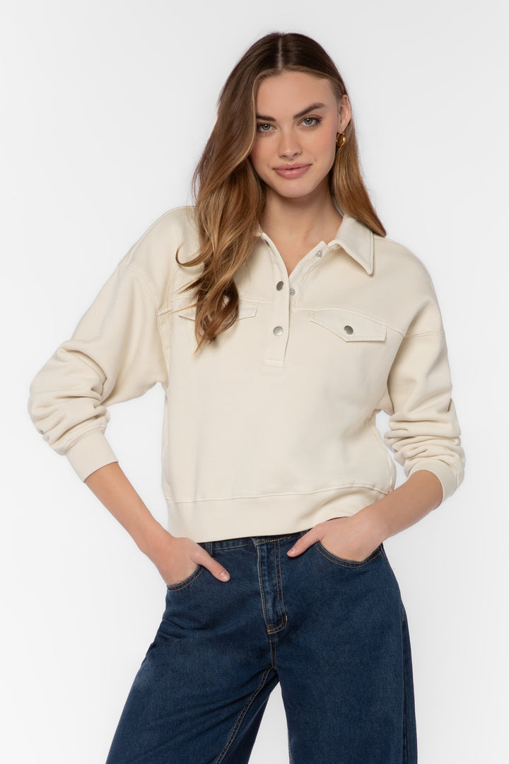 Hancock Vanilla Pullover Sweatshirt