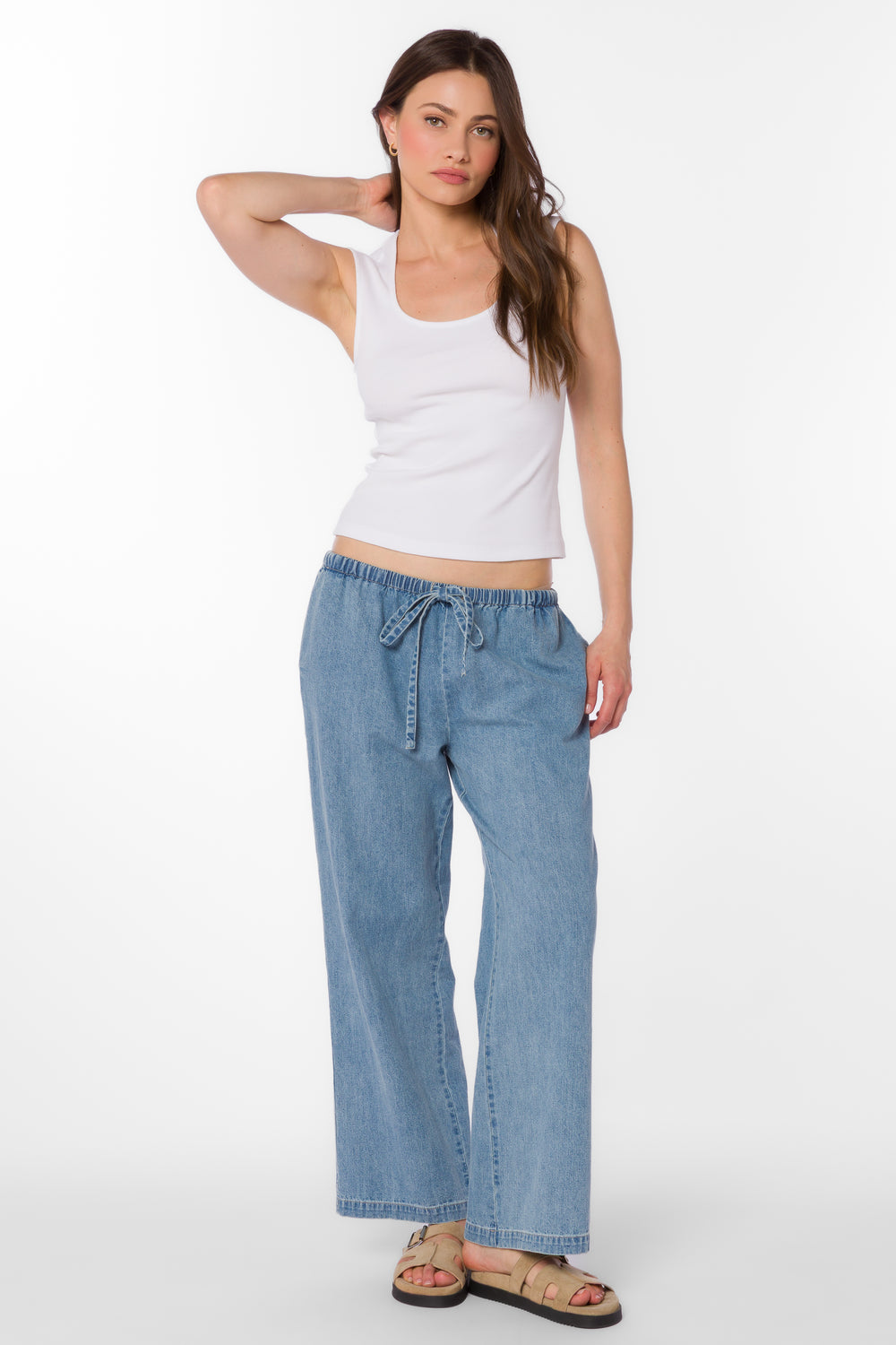 Hayes White Top - Tops - Velvet Heart Clothing