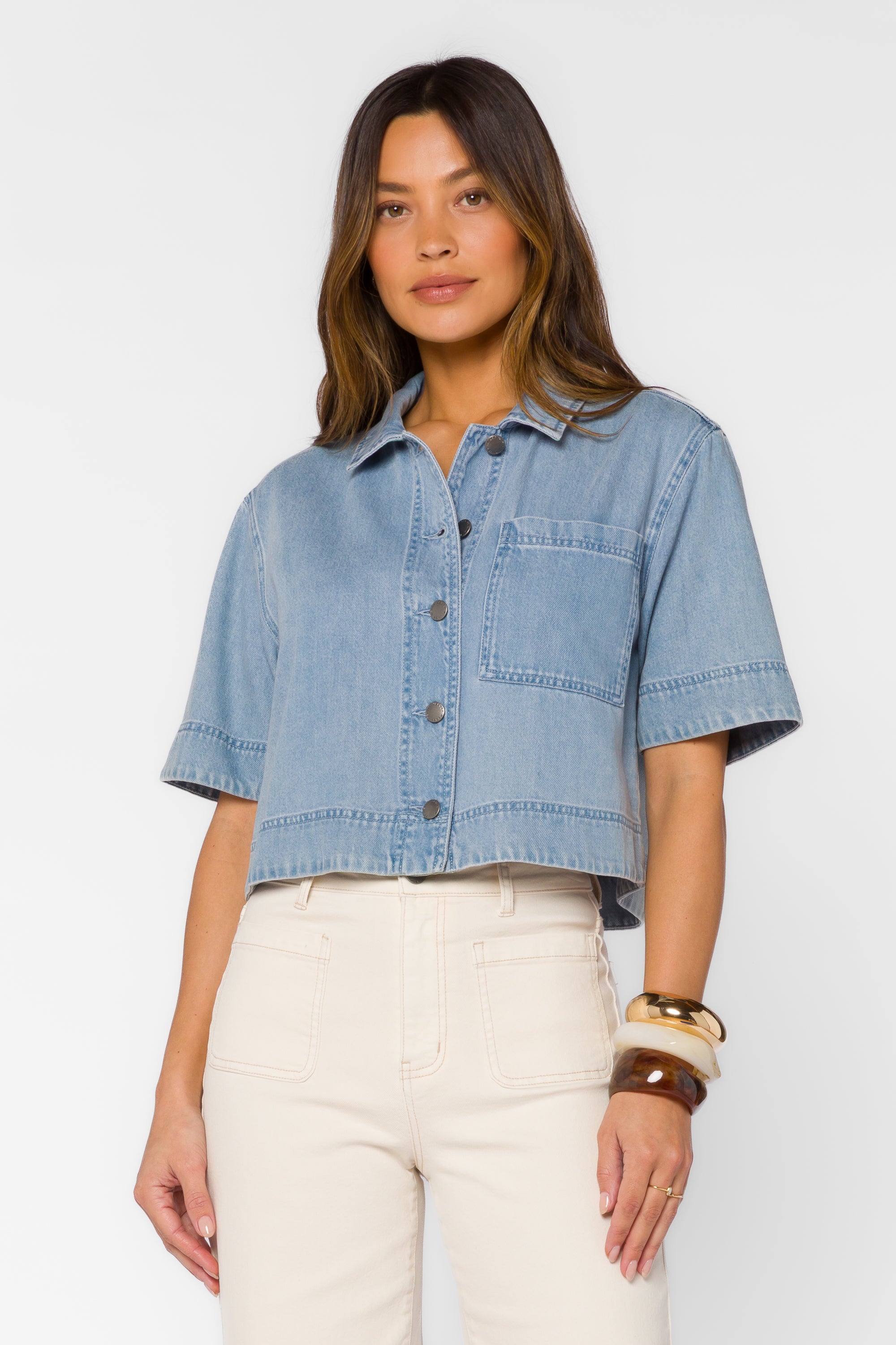 Heather Cloud Shirt - Tops - Velvet Heart Clothing