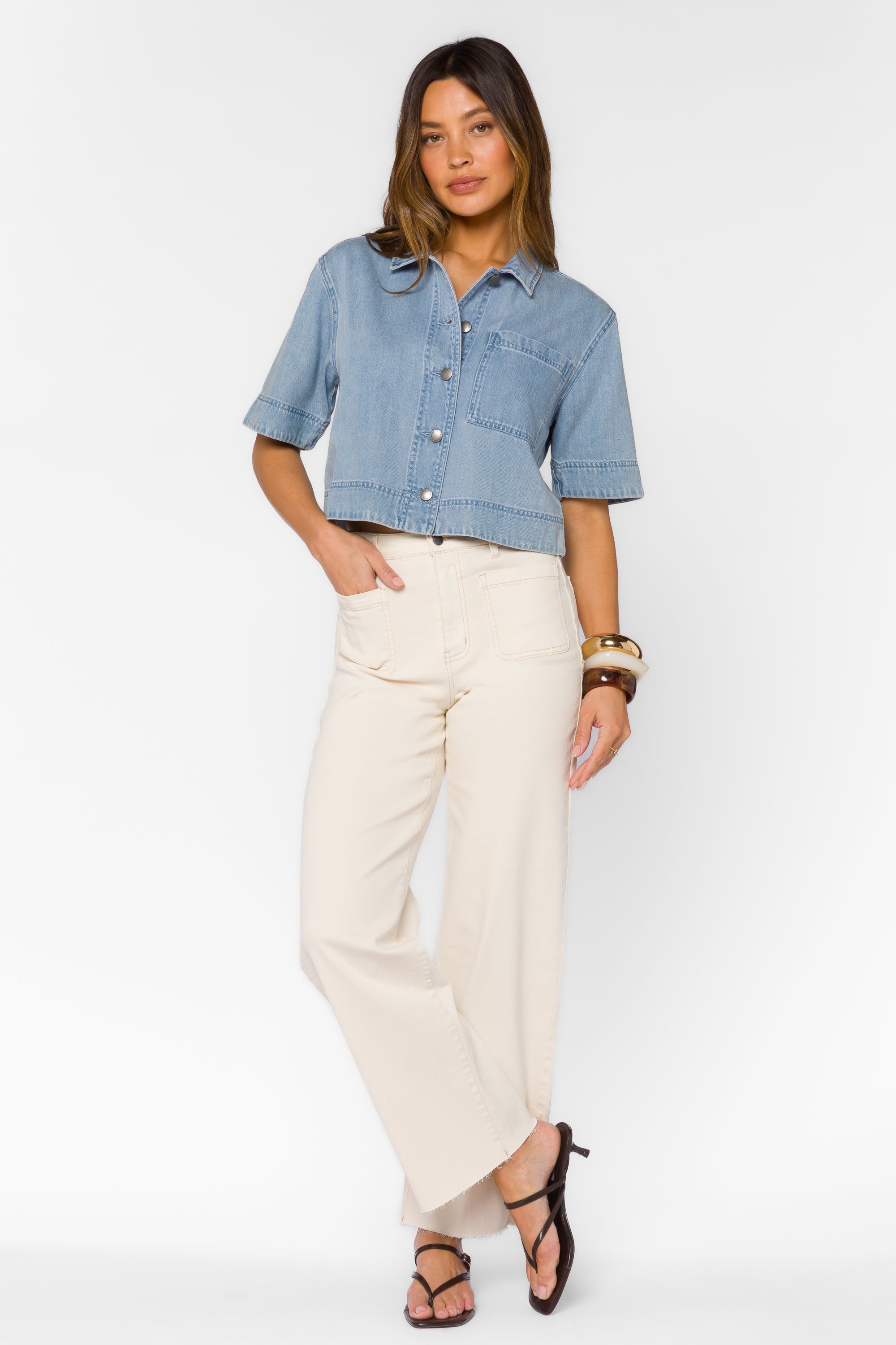 Heather Cloud Shirt - Tops - Velvet Heart Clothing