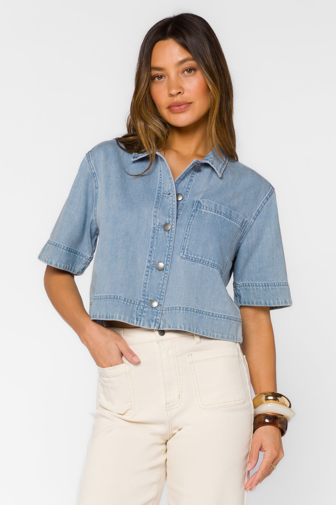 Heather Cloud Shirt - Tops - Velvet Heart Clothing