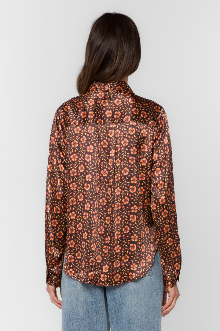 Holden Brown Pansy Top - Tops - Velvet Heart Clothing