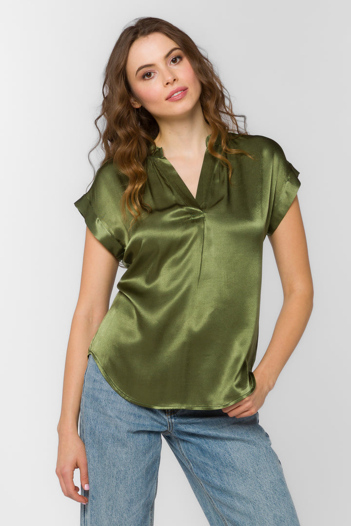 Huxley Dried Thyme Top - Tops - Velvet Heart Clothing