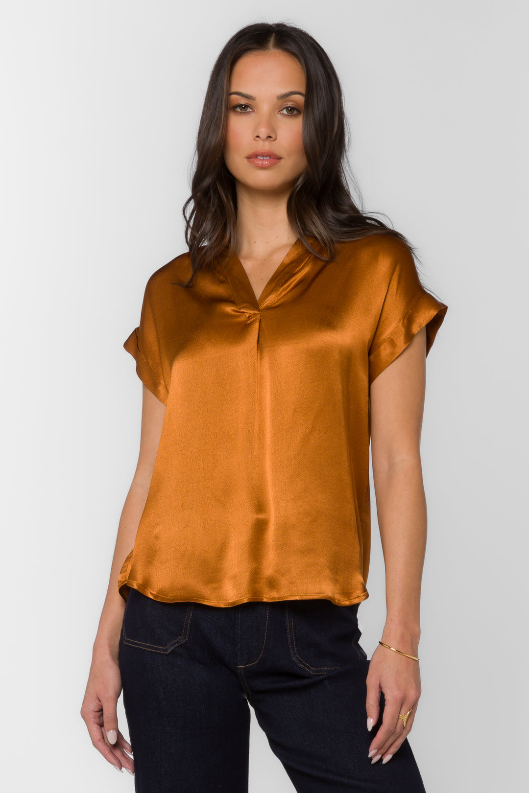Huxley Toasted Cinnamon Top - Tops - Velvet Heart Clothing