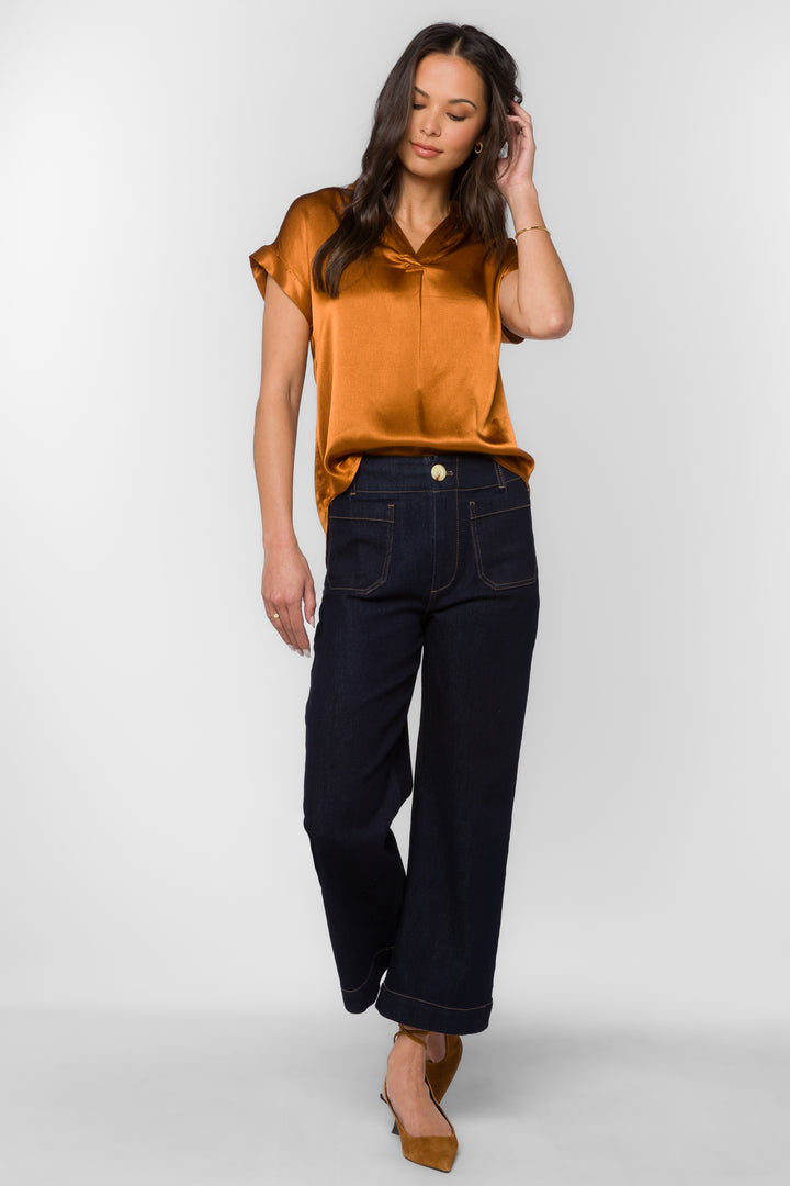 Huxley Toasted Cinnamon Top - Tops - Velvet Heart Clothing
