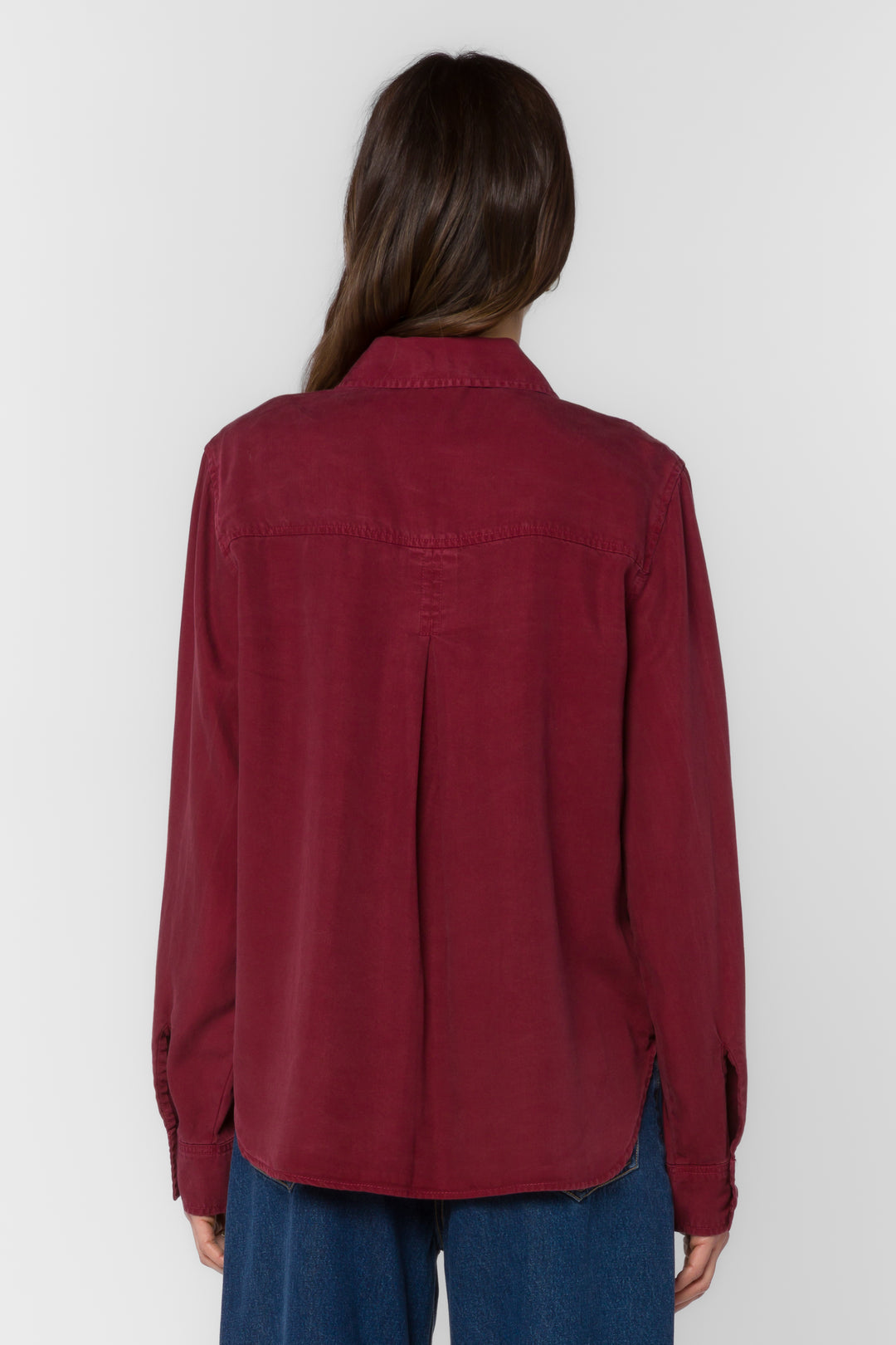 James Bordeaux Shirt - Tops - Velvet Heart Clothing