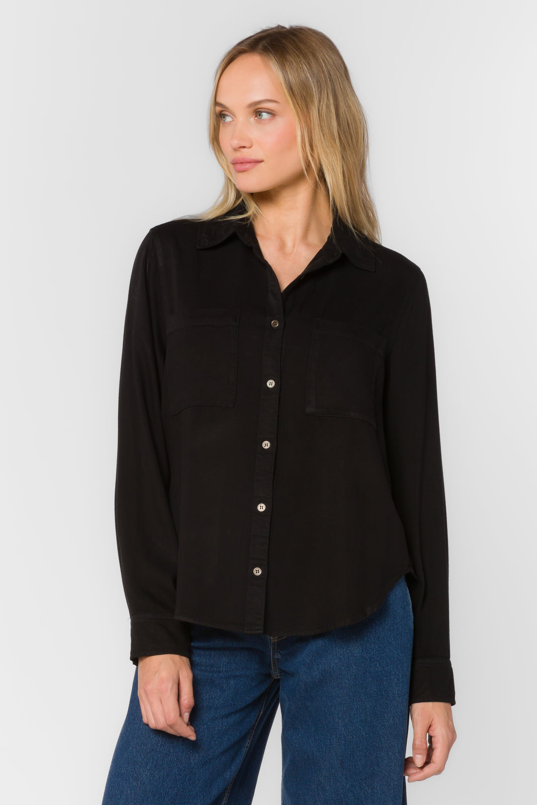 James Black Shirt - Tops - Velvet Heart Clothing