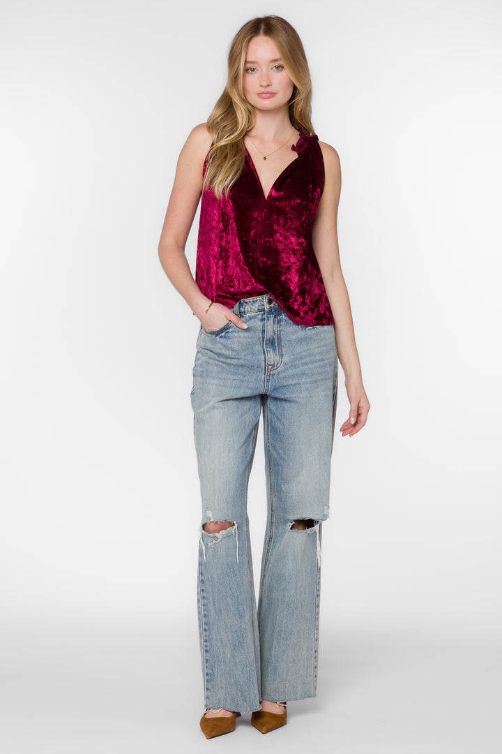 Jaylah Cabernet Top - Tops - Velvet Heart Clothing