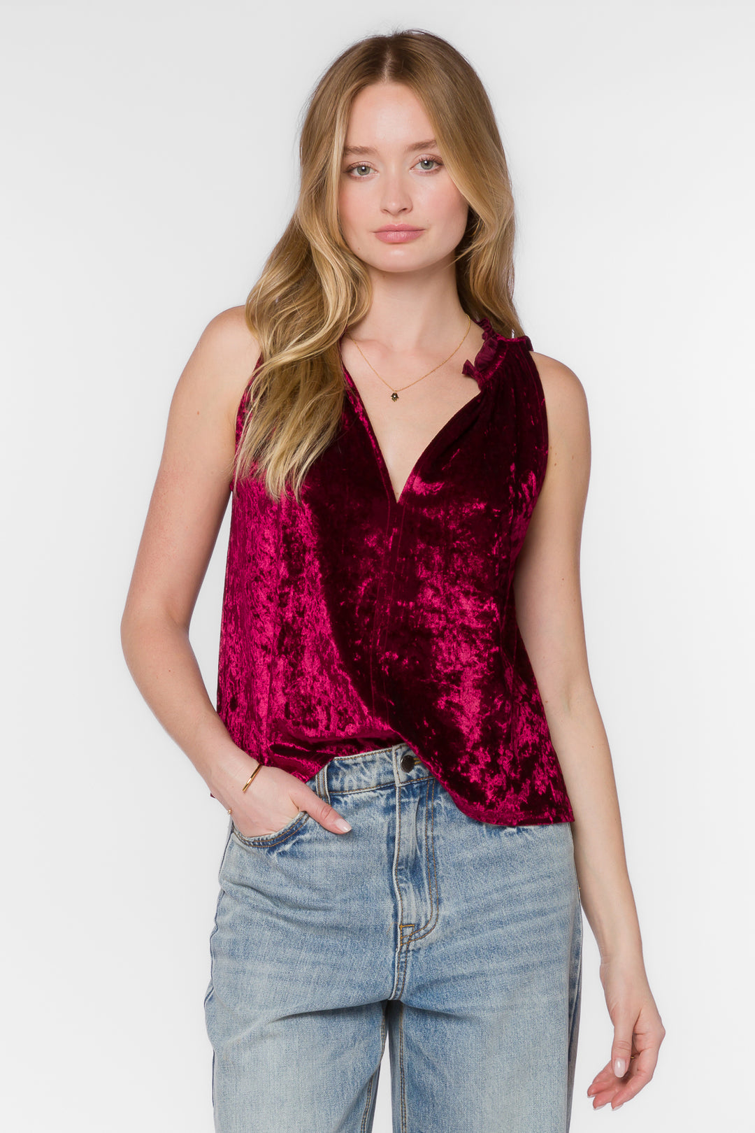 Jaylah Cabernet Top - Tops - Velvet Heart Clothing