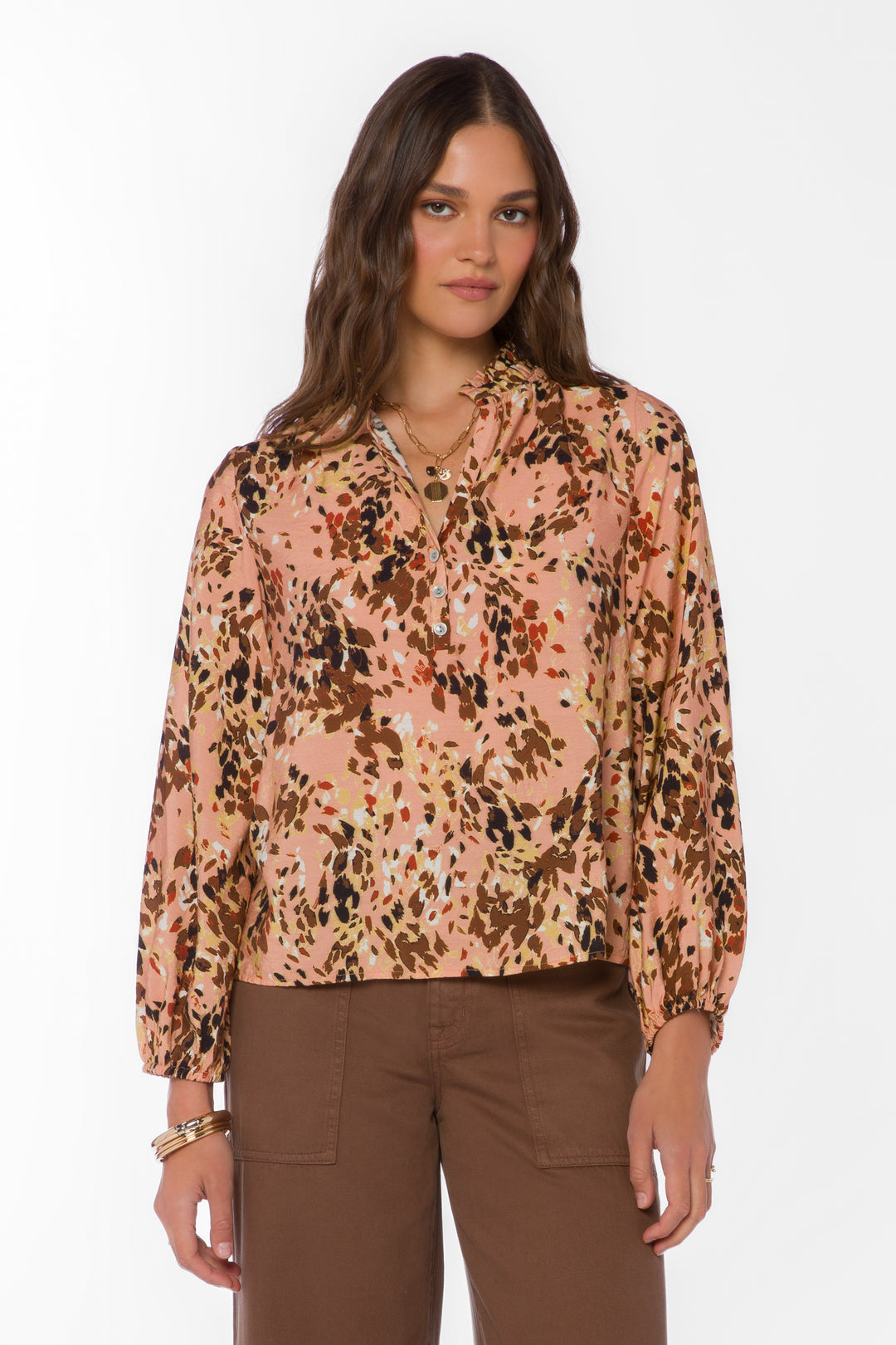 Jenna Painted Leopard Top