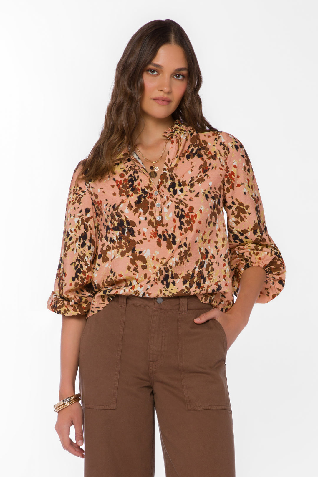 Jenna Painted Leopard Top