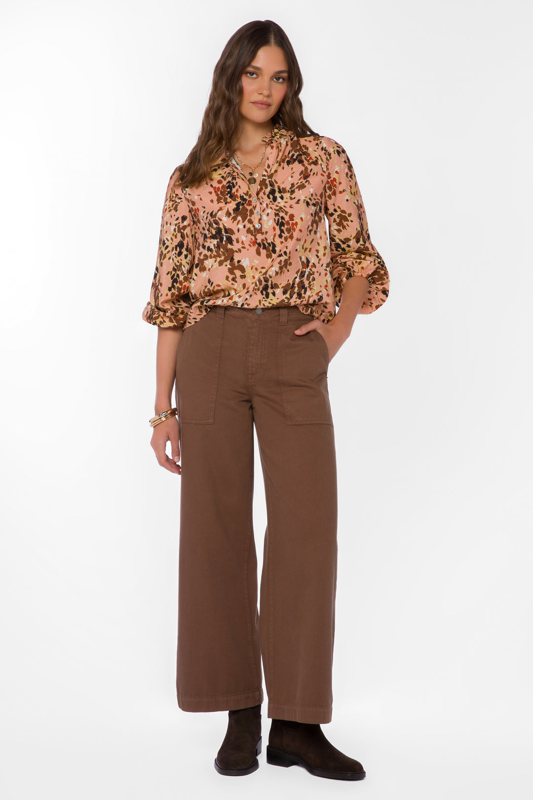 Jenna Painted Leopard Top