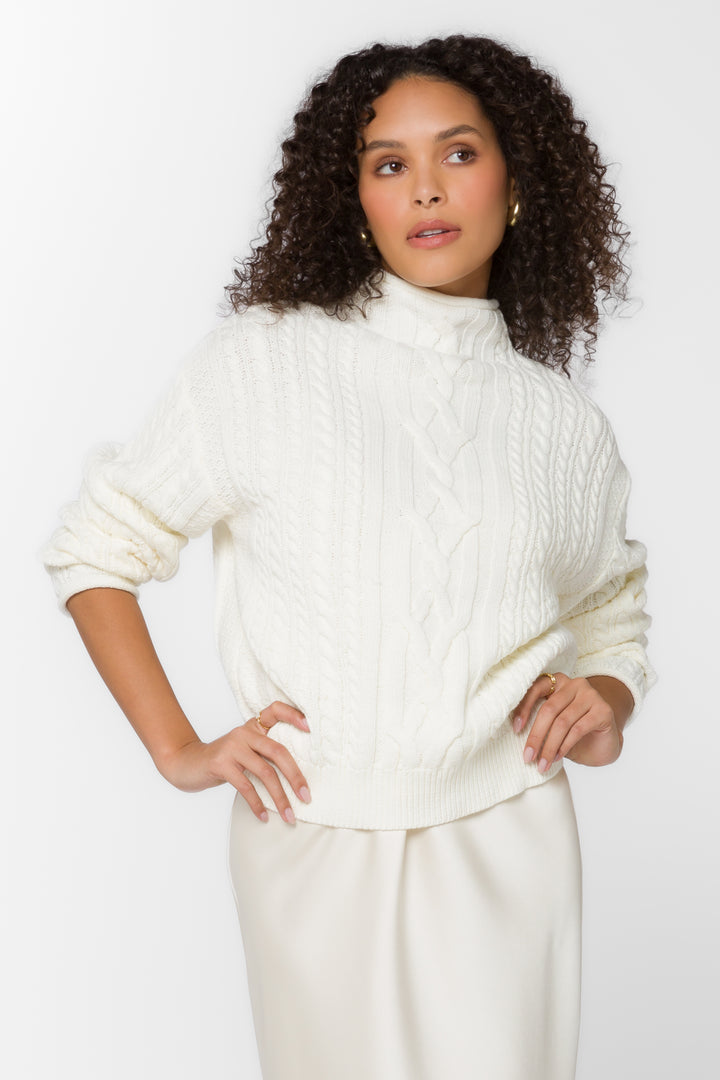 Jennevie White Sweater