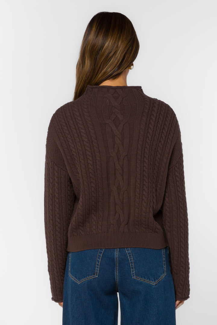 Jennevie Walnut Timber Sweater - Sweaters - Velvet Heart Clothing