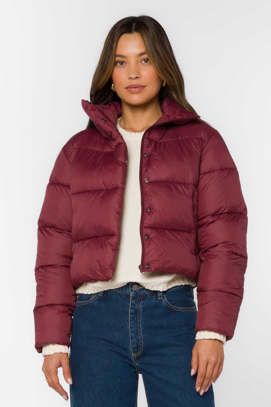 Jonas Burgundy Jacket - Jackets & Outerwear - Velvet Heart Clothing