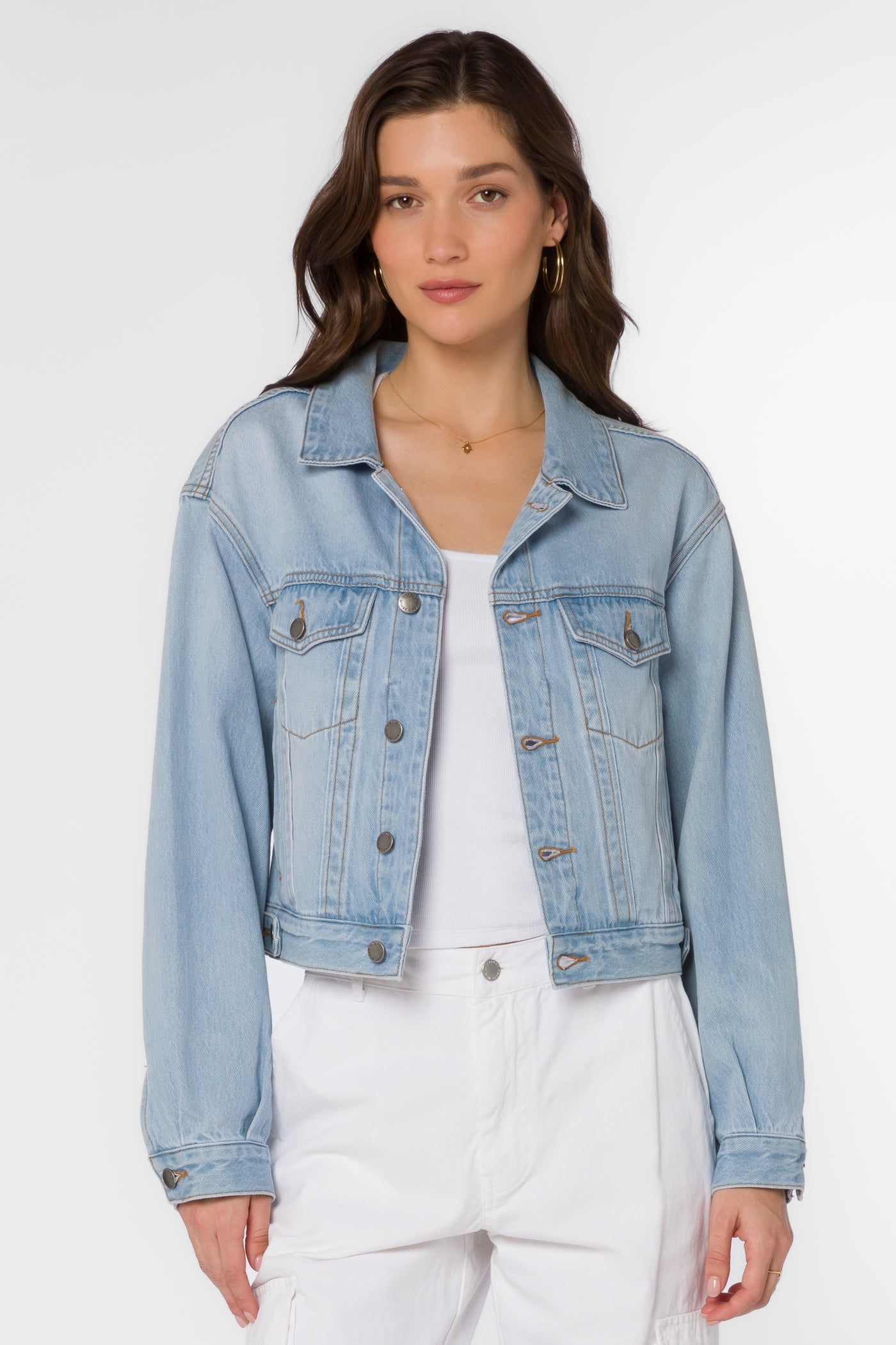 Jones Blue Denim Jacket - Jackets & Outerwear - Velvet Heart Clothing