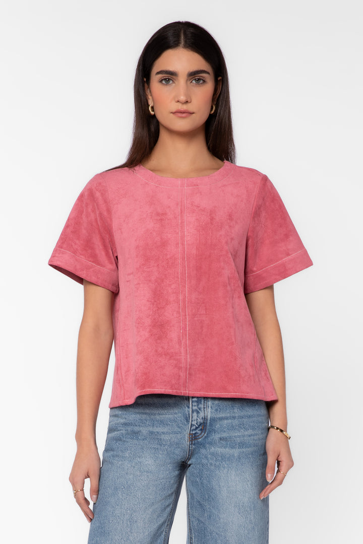 Juliette Berry Suede Shirt