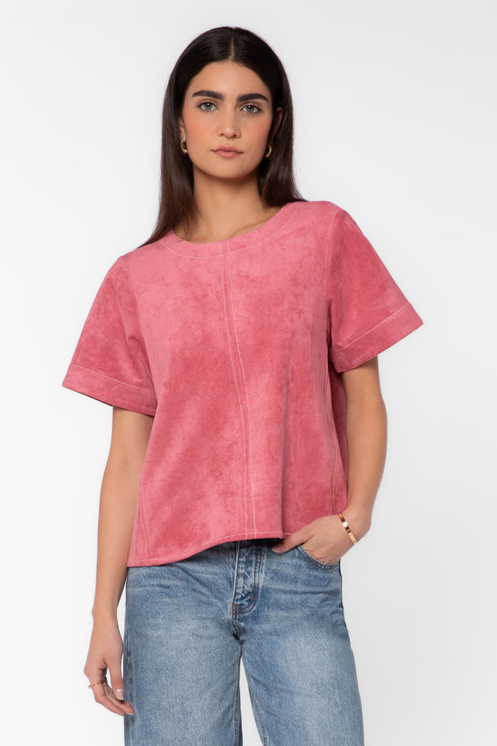 Juliette Berry Suede Shirt