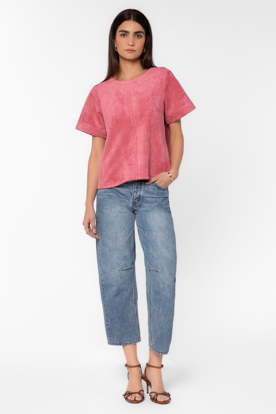 Juliette Berry Suede Shirt