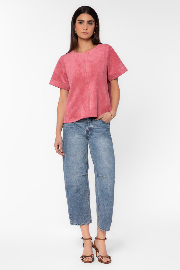 Juliette Berry Suede Shirt