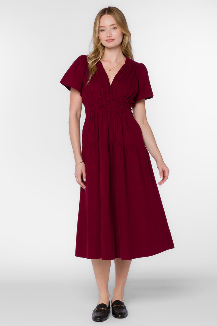 Julissa Cabernet Dress - Dresses - Velvet Heart Clothing