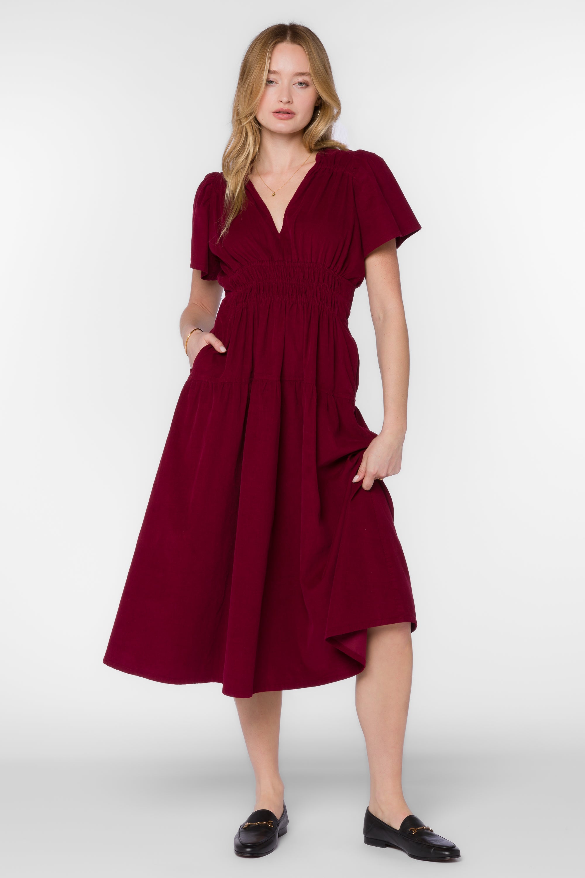 Julissa Cabernet Dress - Dresses - Velvet Heart Clothing