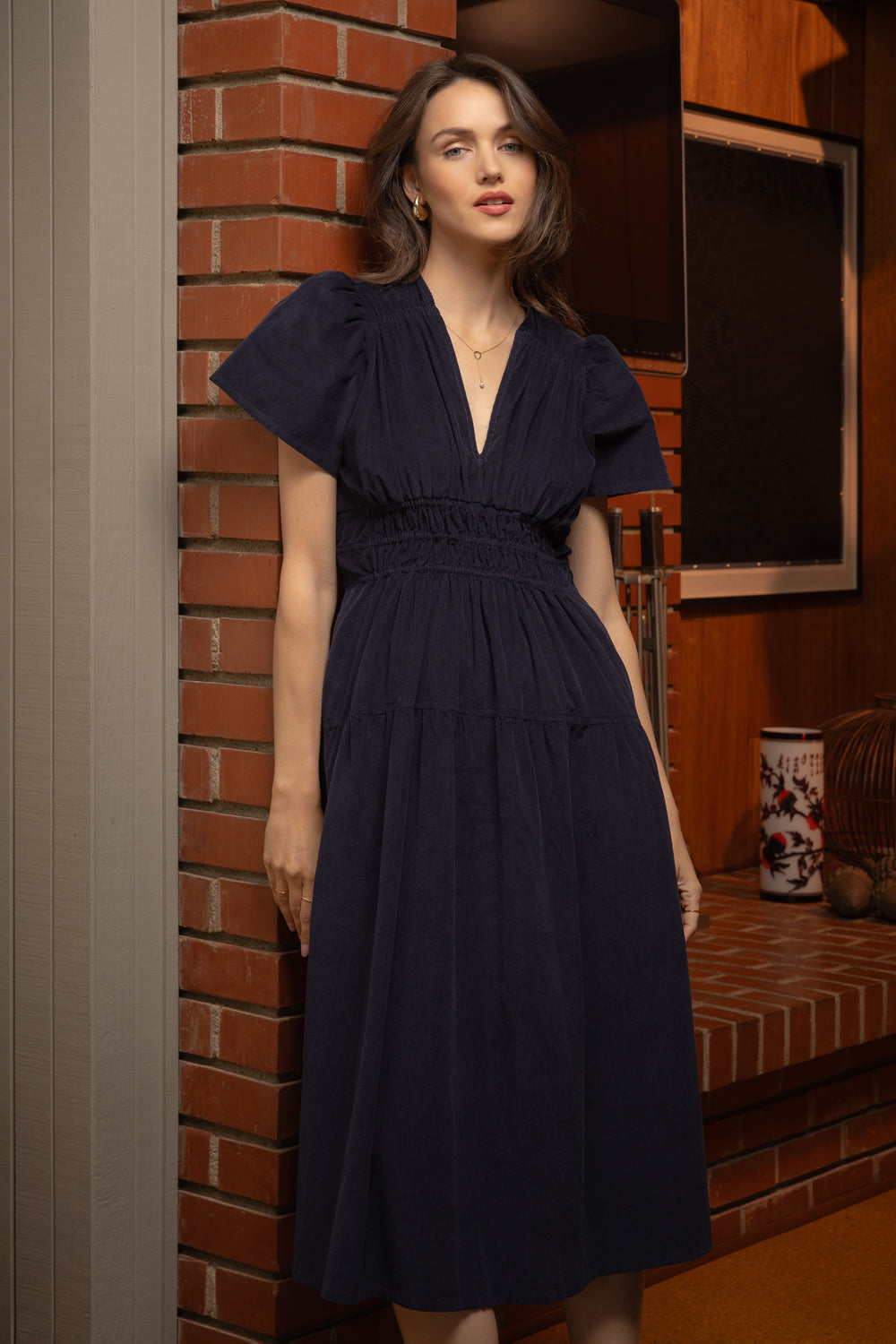 Julissa Dark Navy Dress - Dresses - Velvet Heart Clothing