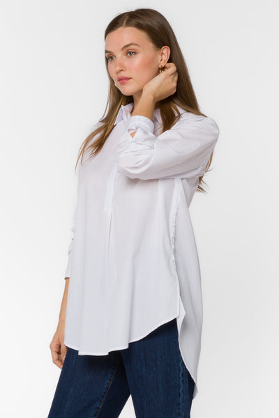 June White Shirt - Tops - Velvet Heart Clothing