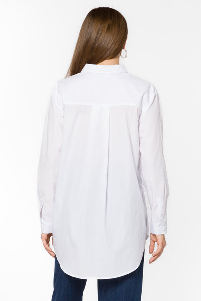 June White Shirt - Tops - Velvet Heart Clothing