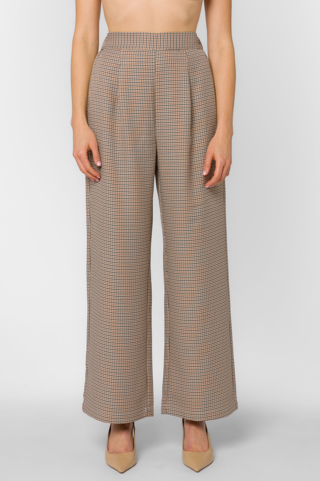 Jupiter Jazzy Houndstooth Pants - Pants - Velvet Heart Clothing