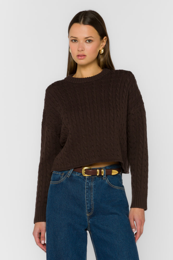 Kalliope Walnut Timber Sweater - Sweaters - Velvet Heart Clothing
