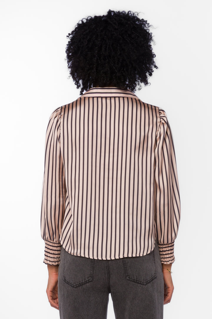 Kat Goldie Striped Blouse - Tops - Velvet Heart Clothing