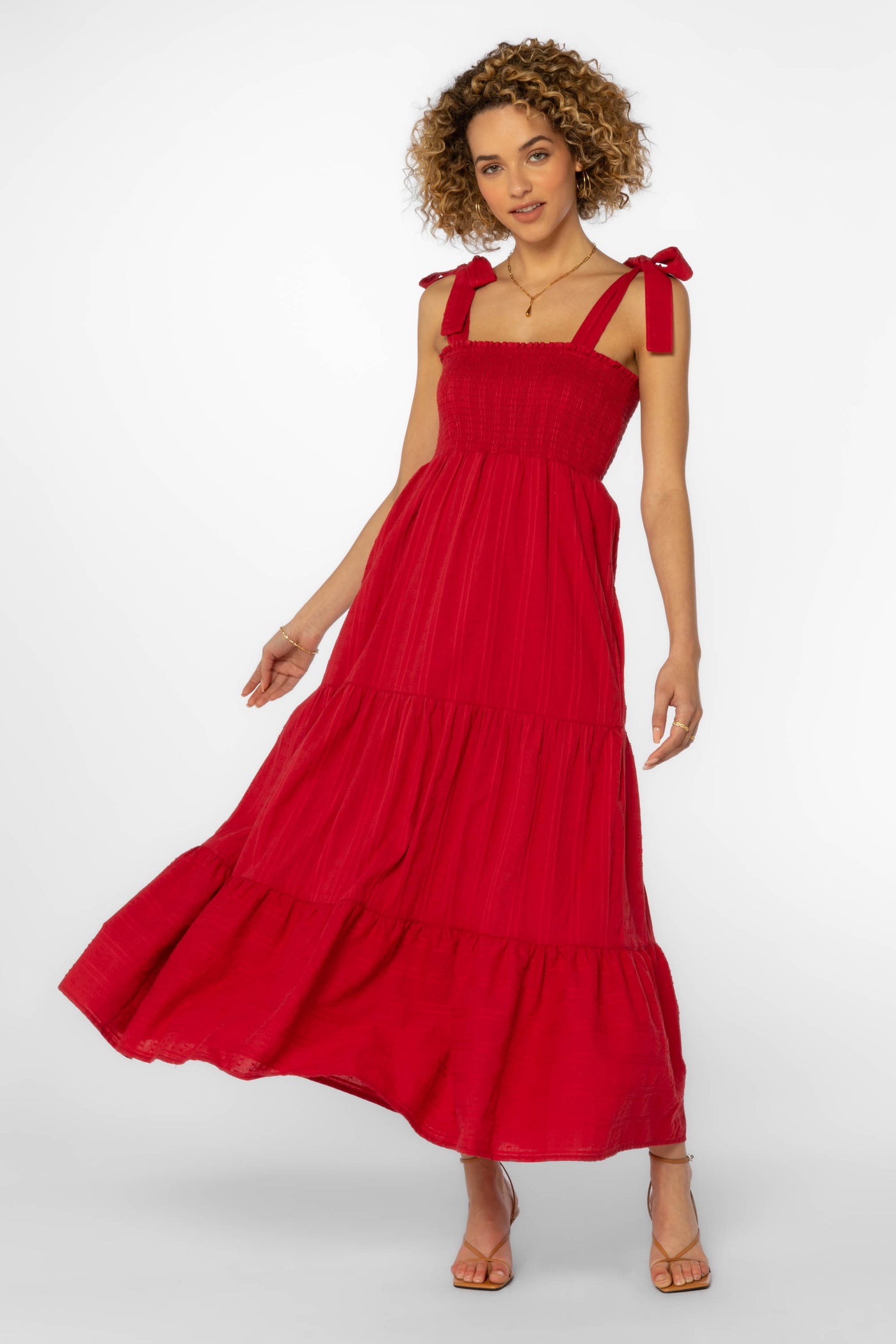Kathy Red Dress - Dresses - Velvet Heart Clothing