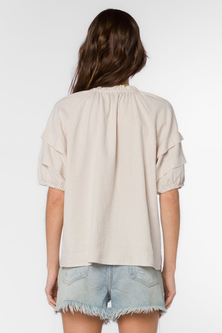 Kenna Wheat Blouse - Tops - Velvet Heart Clothing