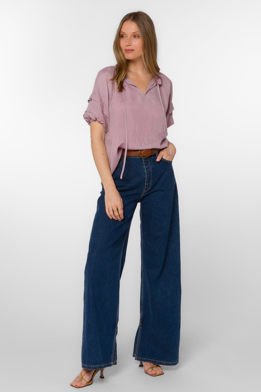 Kenna Dusty Rose Top – Velvet Heart Clothing