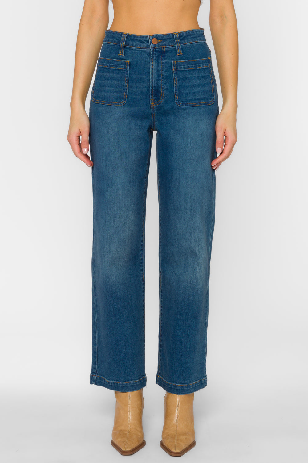 Chic Women's Trousers & Bottoms Tagged "color-blue" Velvet Heart Clothing Chic Women's Trousers & Bottoms Tagged "color-blue" Velvet Heart Clothing