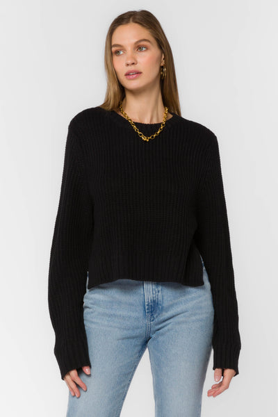 Korina Black Sweater - Sweaters - Velvet Heart Clothing