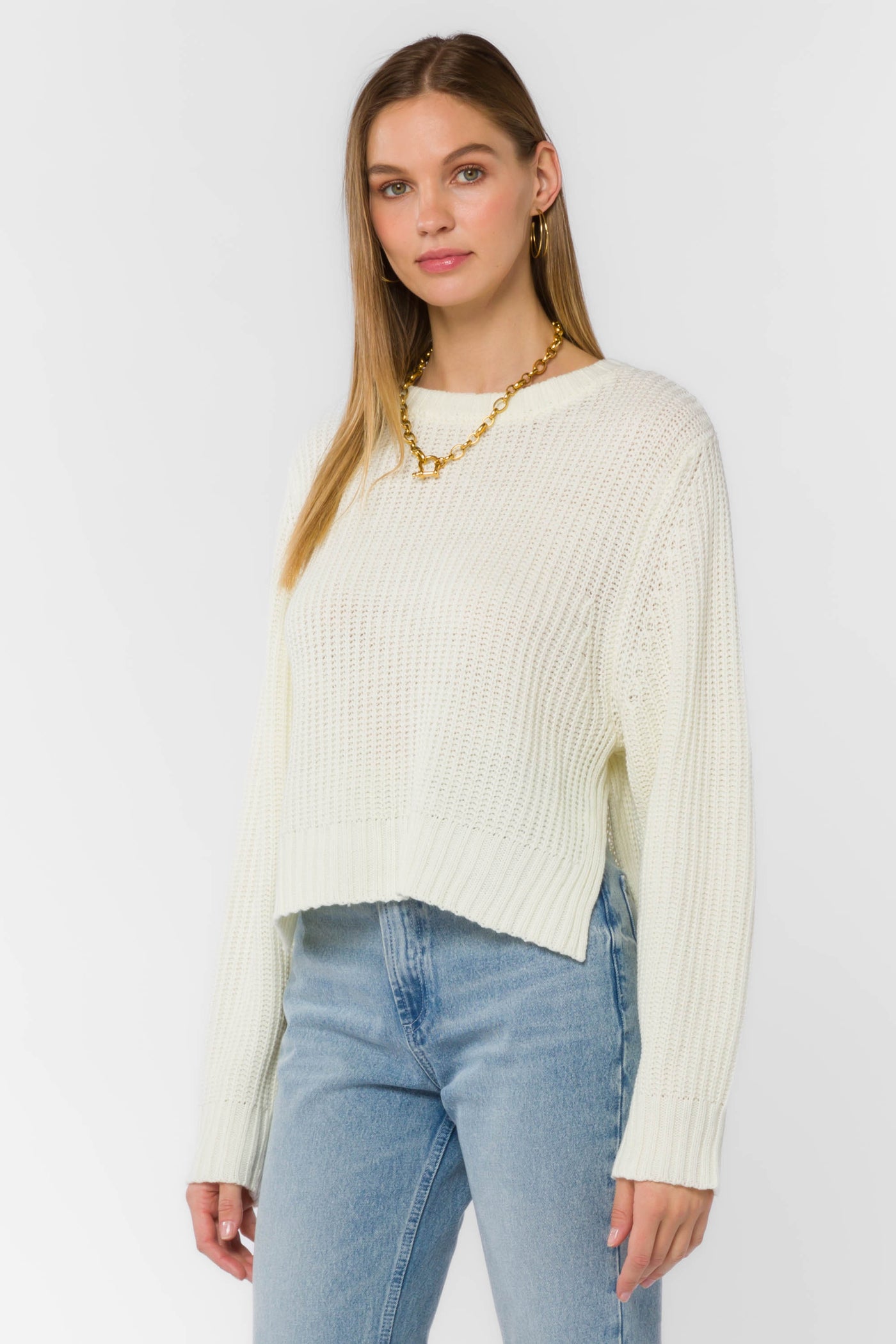 Korina Ivory Sweater - Sweaters - Velvet Heart Clothing