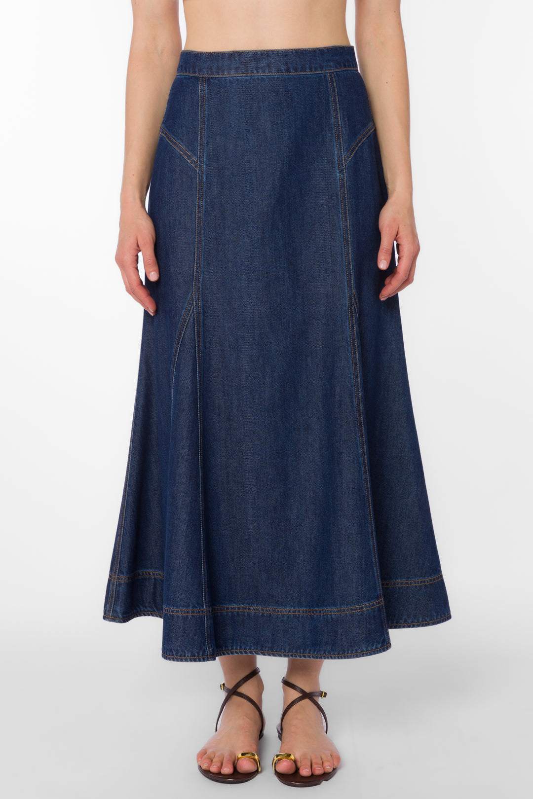 Krissa Indigo Skirt - Bottoms - Velvet Heart Clothing